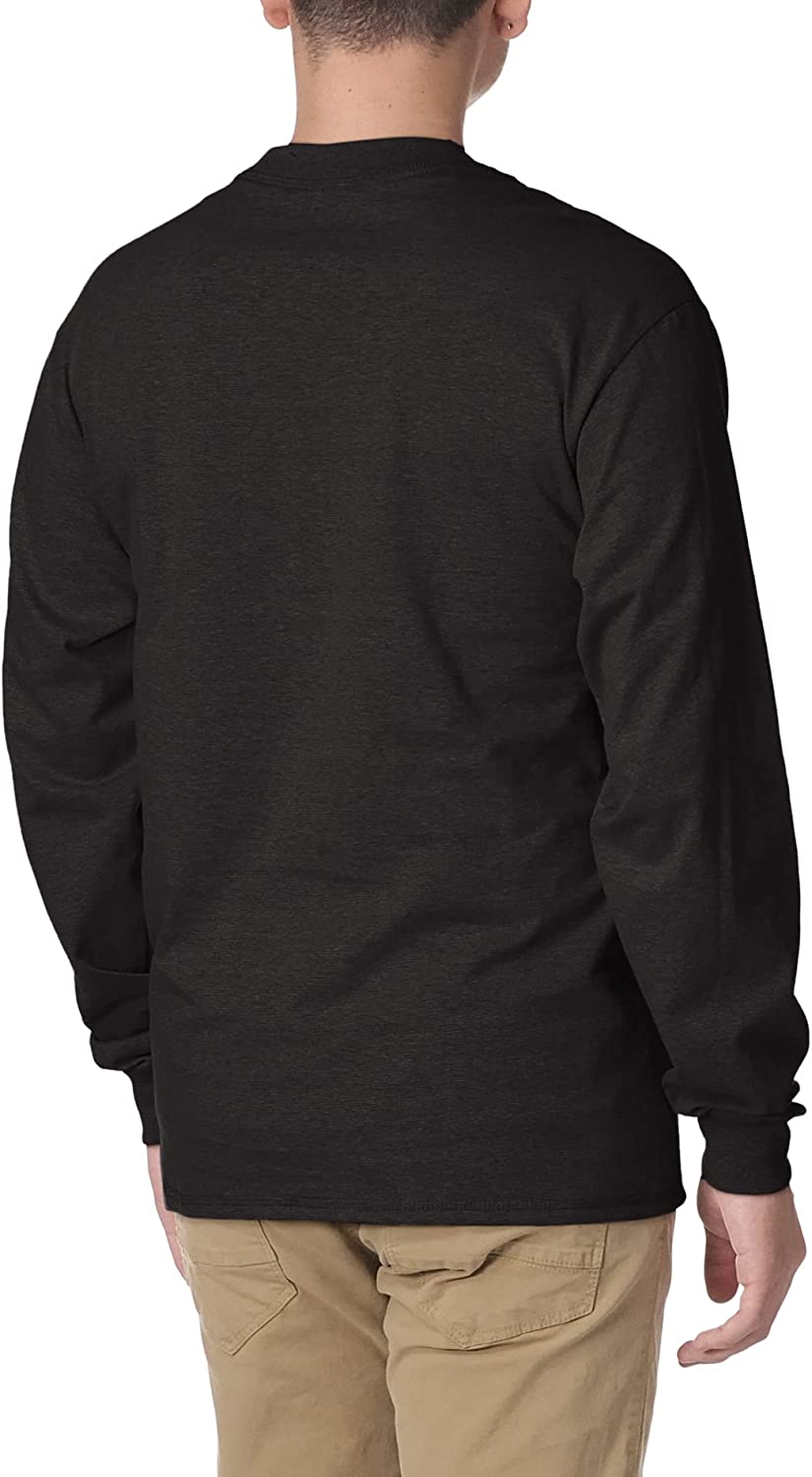 230816033139965_1 Hanes Men's T-Shirts, Men's BeefyT Henley Shirts, Men's Cotton Long Sleeve Shirts - Image 1